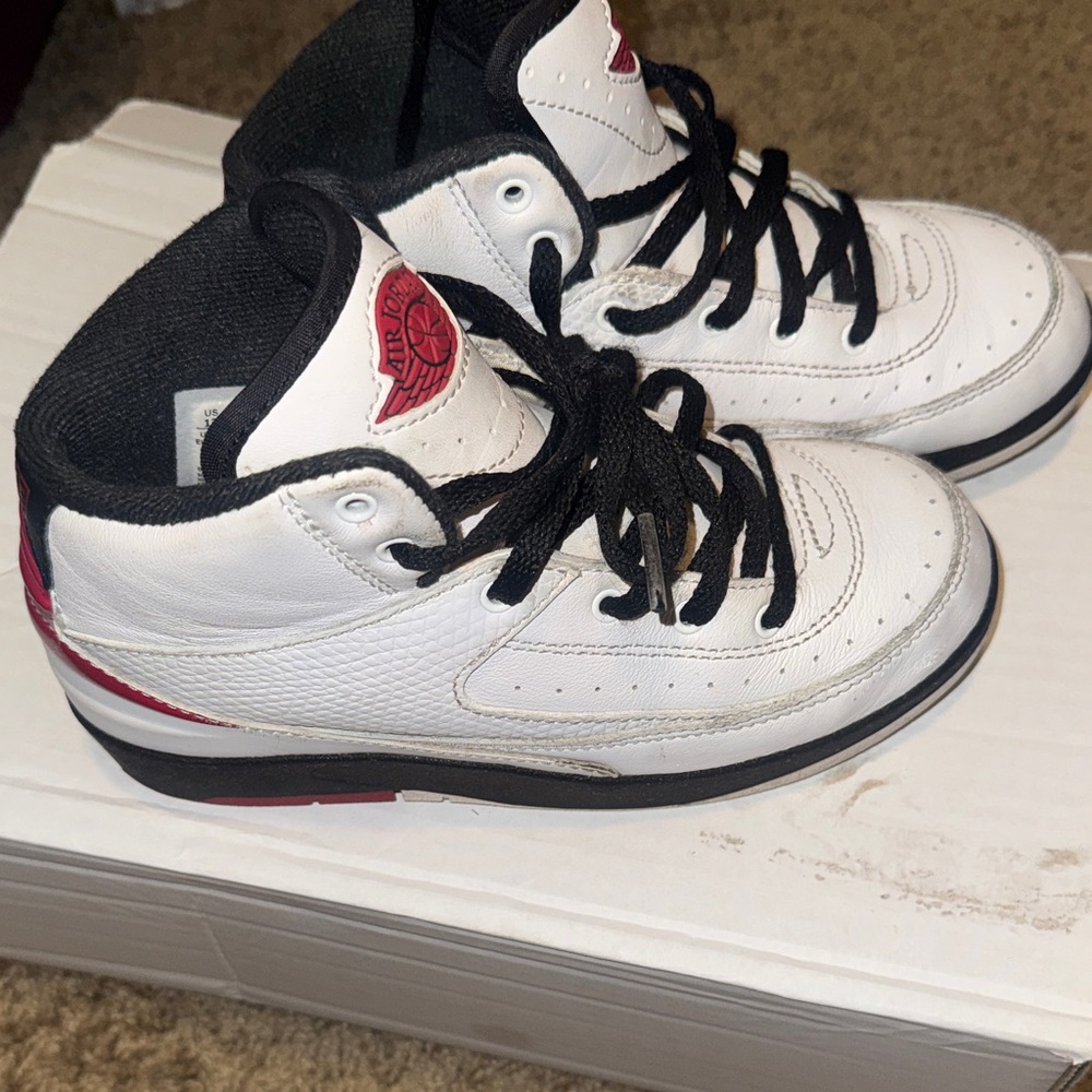 Kids White and Black Sneakers